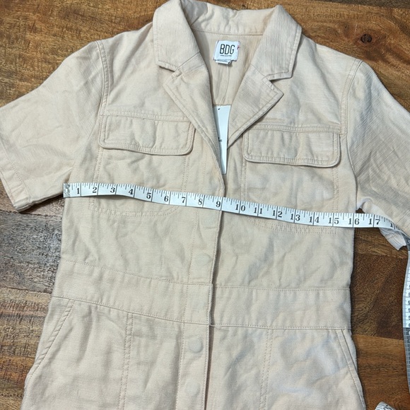 BDG Lizzy coverall jumpsuit short sleeve collar point collar utility one piece - Picture 9 of 11